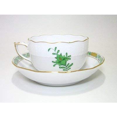 Amazon | ヘレンド アポニーグリーン AV ティーカップ&ソーサー 704