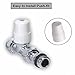 Radiator Valve Cap 4-10pcs, White Radiator Cover for Radiator Spindle Protector, Push Fit Valve Cap with ABS Plastic Valve Cover, Child Safe Radiator Cap for Easy Install(10pc)