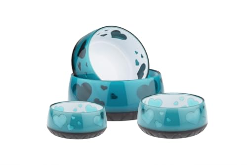 HUNTER Melamin-Napf, mit Edelstahlnapf, 700 ml, petrol