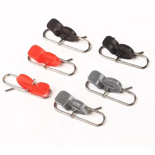 60 piezas clips de acero inox para cebo de pesca miniatura 1