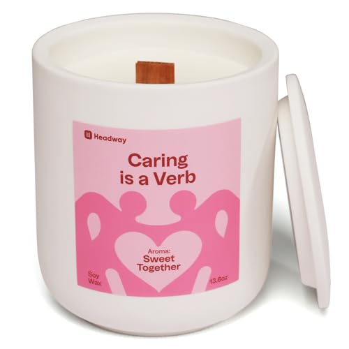 Headway White Jar Scented Candle - Vanilla + Milk Fragrance - 100% Soy Wax Scented Candles...