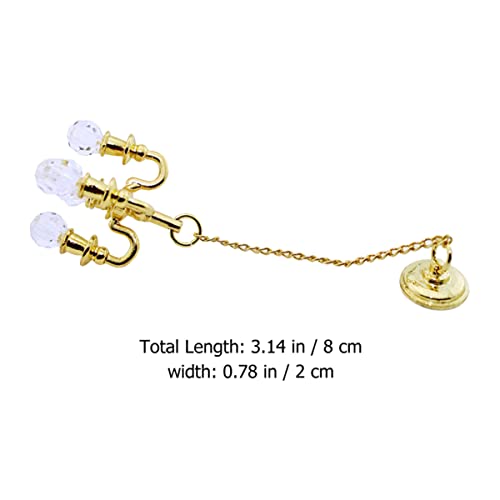 Toyvian 4 Pcs Mini Lustre De Cristal Lâmpada De Teto Pequena Luz Pendurada Kit Mini Luzes De Teto In