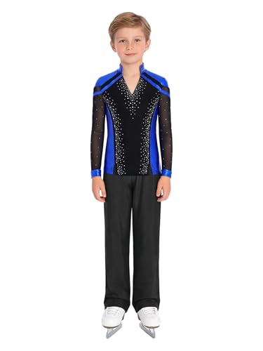 Mallas de patinaje con top metalizado en este conjunto de gimnasia para niños Aislor de fitness