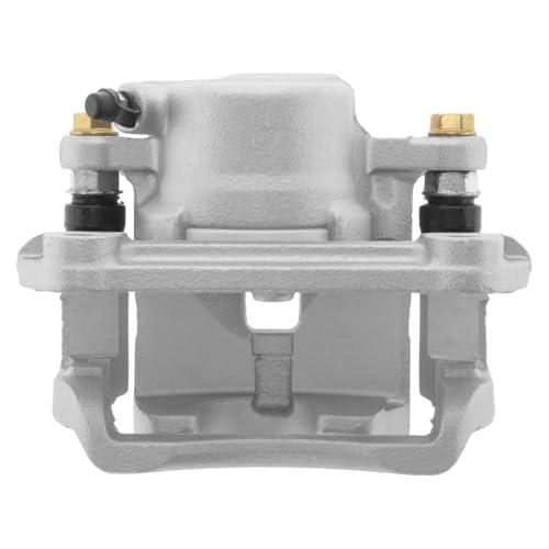 Image of Detroit Axle - Front Right Brake Caliper for 2001-2005 Mazda Miata 1999-2003 Protege [Casting #FSX 16C], Passenger Side Disc Brake Caliper with Bracket Replacement