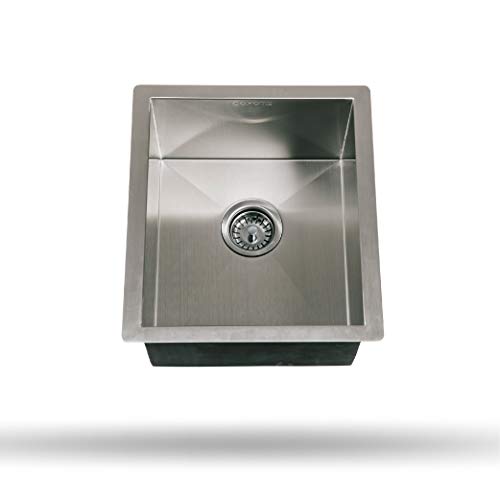 Coyote Universal 16x18 Inch Stainless Steel Sink with Drain & Strainer - C1SINK1618