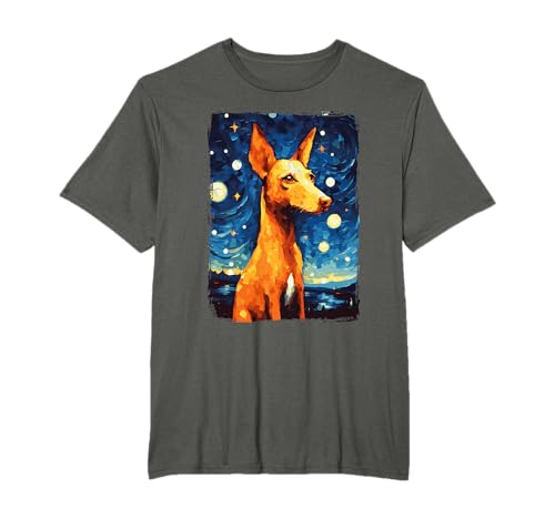Podenco Starry Night Ibizian Hound Camiseta