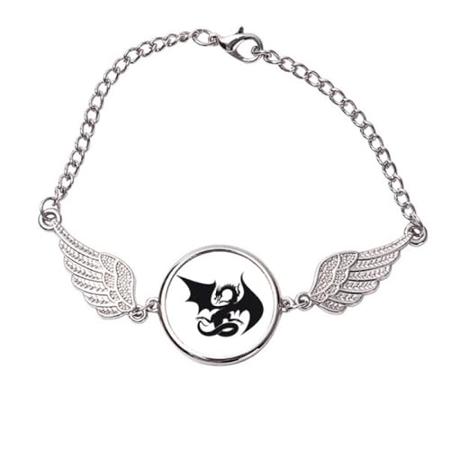 Bracelet dragon en métal fini les bijoux ternes optez pour le grain artistique