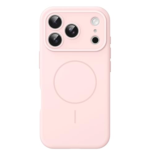 Image of JETech Magnetic Silicone Case for iPhone 17 Pro Max, Light Pink