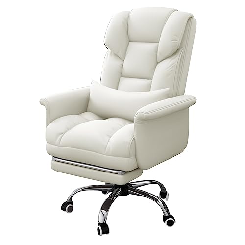Silla de oficina ergonómica con ruedas, soporte de respaldo alto para oficina en casa y dormitorio, altura ajustable, cómoda silla de escritorio para trabajo y estudio