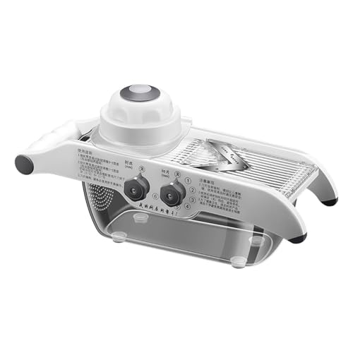 Rallador de limón multifuncional con cesta, picadora de patatas y cebolla, fácil de usar