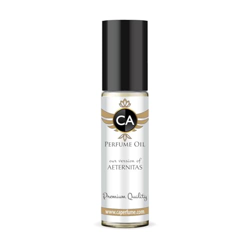 CA Perfume Impression of Aeternitas Unisex Fragrance Oil Amber Vanilla Scent Long Lasting Perfumes for Women &amp; Men Travel Size TSA Ready Mini Parfum Body Oil Roll-on 0.33 Fl Oz 10ml