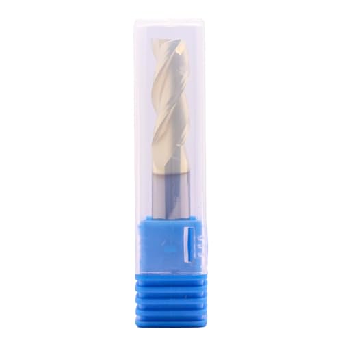 Image of BestParts 3 /8 inch 3 Flute Solid Carbide End Mill for Aluminum - ZrN Coated | 37 Degree Helix, 3 /8 inch Cutting Diameter, 3 /8 inch Shank Diameter, 1 inch Length of Cut, 2-1 /2 inch Overall Length, Square End