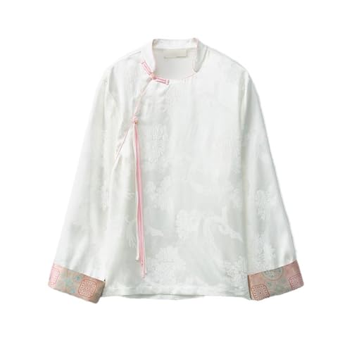 Chemise blanche femme style national GUOYUXIAO chemisier jeune fille chic