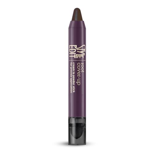 Style Edit Root Touch Up Stick | Temporary Hair Color for Gray Roots and Thinning Hair | Salon-Quality Transfer-Resistant Hair Concealer | Dark Brown 0.11 oz (Pack of 1)
