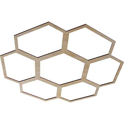 Image of Ekena Millwork 32 inchOD x 11 1 /4 inchID x 3 /8 inchT Florin Wood Fretwork Pierced Ceiling Medallion, Birch