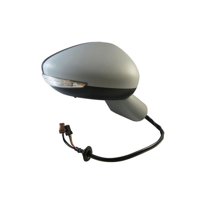 Repiauto Retrovisor derecho abatible eléctricamente imprimar/pintar calefactable con cristal azul, luz de cortesía y sensor compatible con Citroen DS5 desde 2011