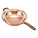 Wok in rame puro Wok per uso domestico Wok per induzione e gas (34 cm)