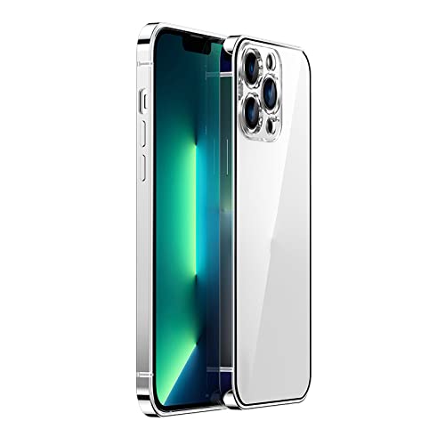 Coque iPhone 13 Pro antichoc avec protecteur de lentille en métal silver