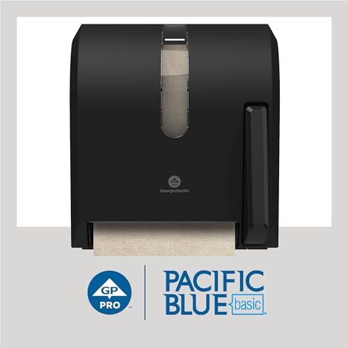 Pacific Blue Basic Recycled Hardwound Paper Towel Rolls by GP PRO (Georgia-Pacific), Brown, 26301, 800 Feet Per Roll, 6 Rolls Per Case