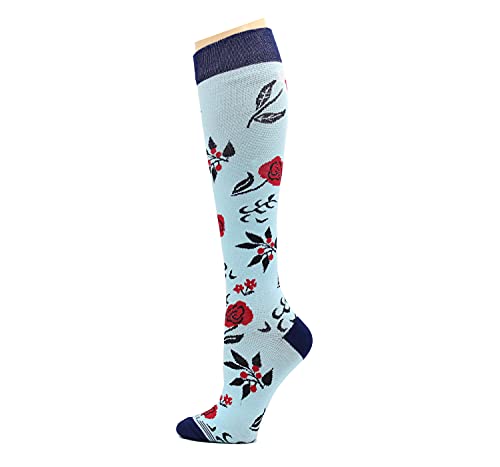 Image of REXX 3 Pairs Women's Knee-high Therapeutic Graduated Anti-Fatigue 8-15mmHg Combed Cotton Compression Socks