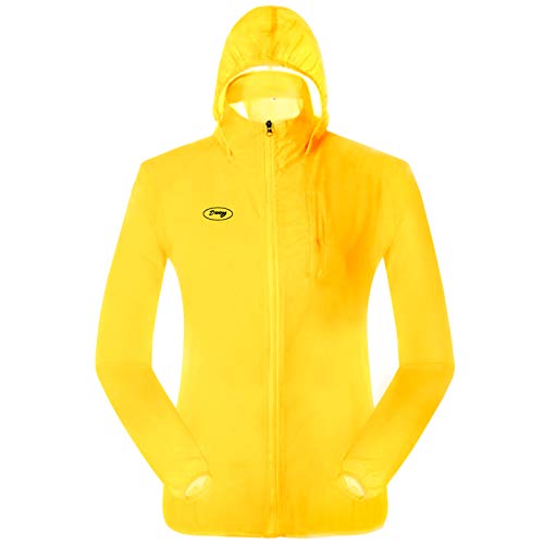Dooy Men's Cycling Jacket Bike Ultra Light Sun Protection Windbreaker Windproof Anti-UV Coat