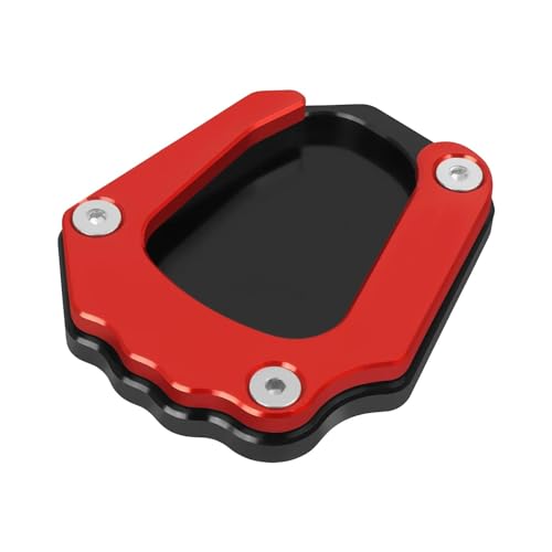 Plaque d'extension de béquille moto haut de gamme en alu rouge pour BMW K1600GT