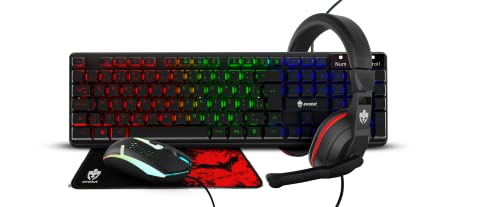 COMBO GAMER STARTER (TECLADO+MOUSE+FONE+MOUSEPAD) - EG54 - EVOLUT