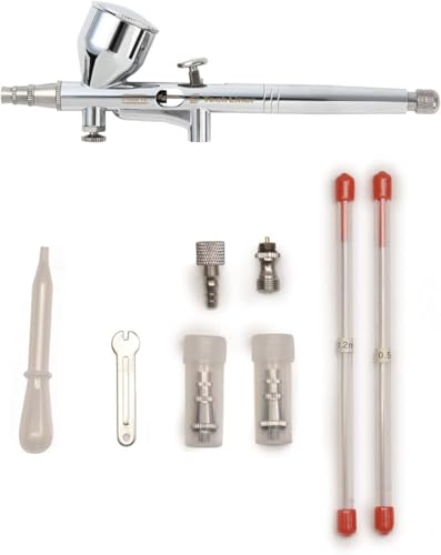 RAYWOOD PROFIX Airbrush TH-C01, Integrated Cup, 0.2-0.5mm Compatible, Flagship Model, Compact for Model Painting, Art & Crafts