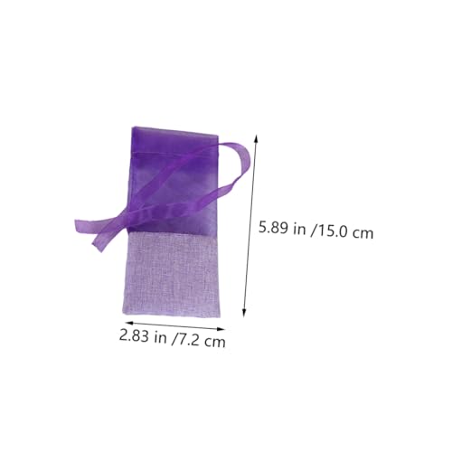 Ipetboom 24 sachets lavanda con cintas para armario miniatura 6