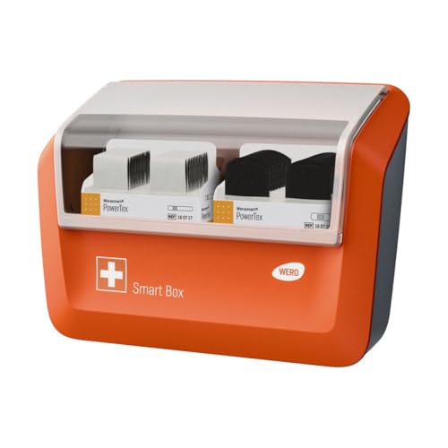 WERO Smart Box Pflasterspender gefüllt (Textil | Schwarz | Extrastark)