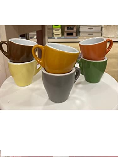 Kasahome Servizi da Caffè Set 6 Tazzine Doppie con...