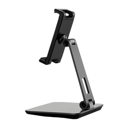 Support tablettes en alliage d'aluminium au design épuré et structure double axe