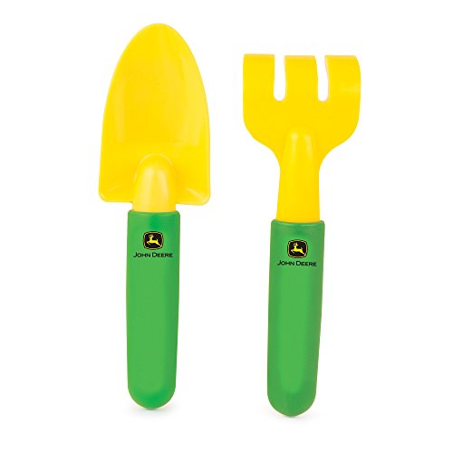 TOMY John Deere Weed Trimmer Lawn and Garden Tool Set with Pull String for Kids Outdoor Playtime