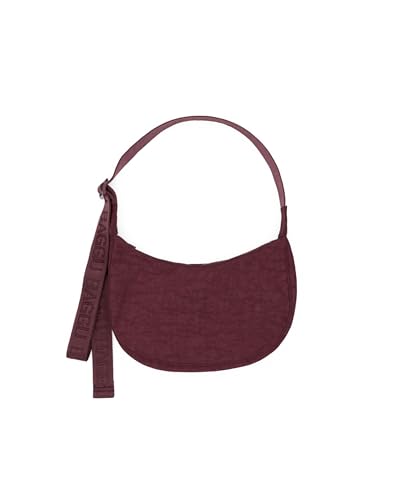 BAGGU Small Nylon Crescent Bag - Mahogany
