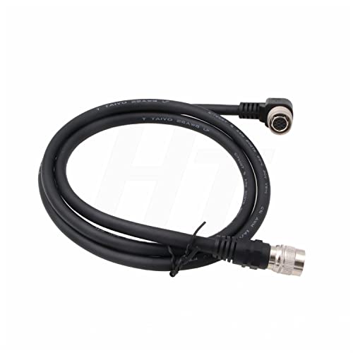 HangTon Right Angle 12 Pin Hirose Female to 12 Pin Male Cable for Sony DXC-950 990 XC-HR70 XC-ST50 Panasonic Hitachi Camera Remote Panel (2) - Image 2