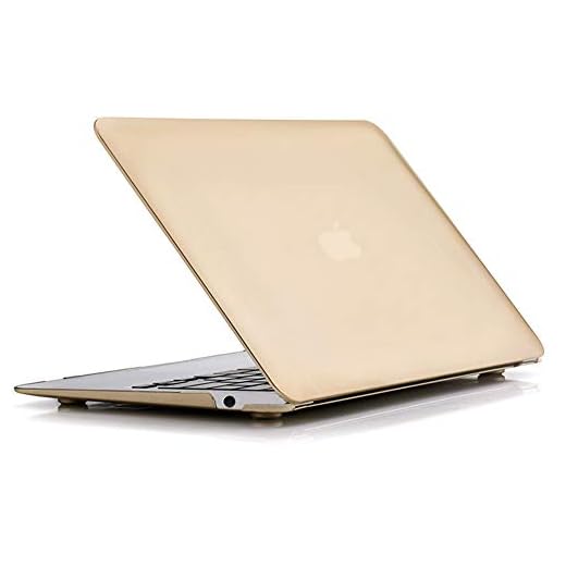 Compatible with MacBook Air 13 Inch A2337 (M1) / A2179 / A1932 (2021 2020 2019 2018 Release) - Snap On Hard Shell Case Cover for MacBook Air 13 Retina Display with Touch ID (Gold)