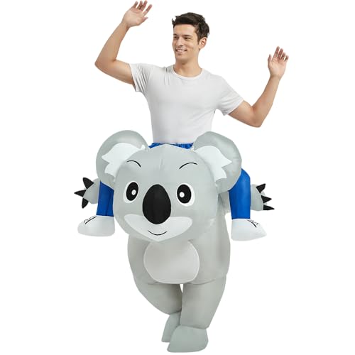 FXICH Disfraz de koala inflable para hombre y mujer, disfraz de cosplay para adultos, disfraz de koala, disfraz inflable para Halloween