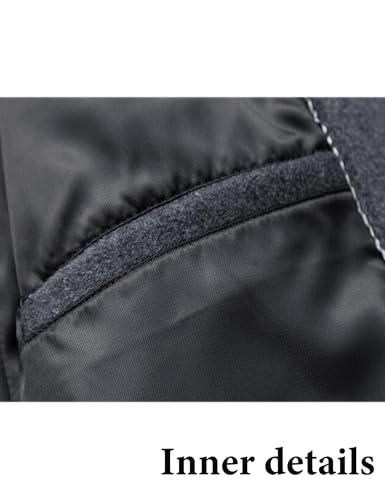 Image of FTCayanz Men's Wool Trench Coat Winter Slim Fit Business Top Coat Single Breasted Overcoat