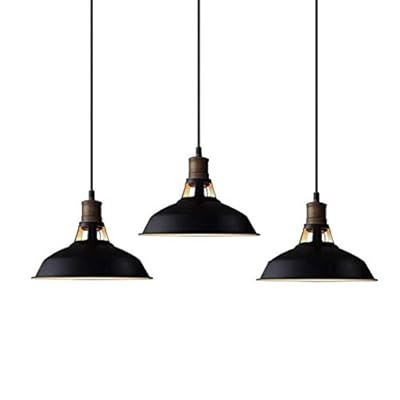 CLAXY Ecopower Industrial Metal Barn Pendant Light 3 Pack 31tKVZXimnL. SS400