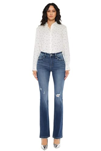 SALT TREE Kancan - Brooklyn High Rise Skinny Bootcut Jeans - Essential, KC20056D