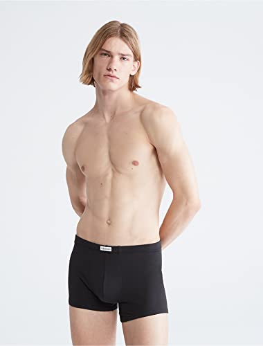 Calvin Klein Pure Cotton Stretch Blend 3-Pack Trunk (as1, alpha, m, regular, regular, Black)2