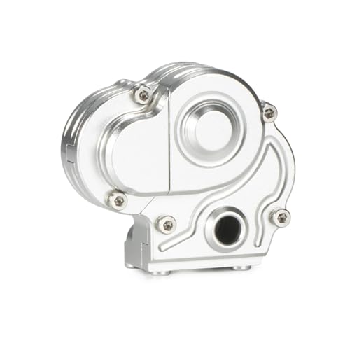 RCトランスミッションギアボックス UTB18対応 Capra for Unlimited for Trail for Buggy AXI212002 アルミニウム合金トランスミッションハウジング ギアボックスカバー 1/18 RCパーツ(シルバー)