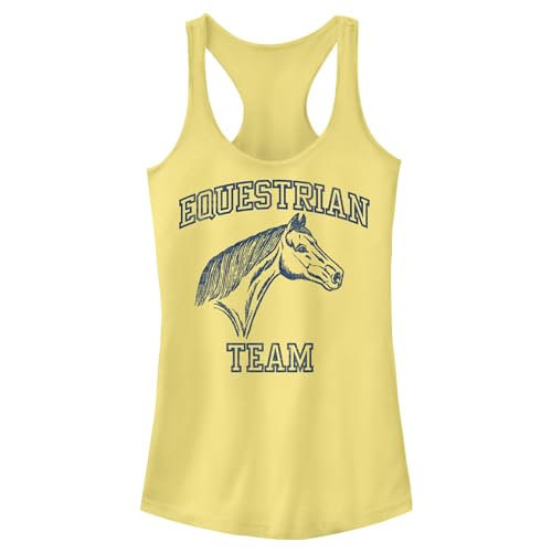 Junior's Lost Gods Equestrian Team Racerback Tank Top - Banana - X Small