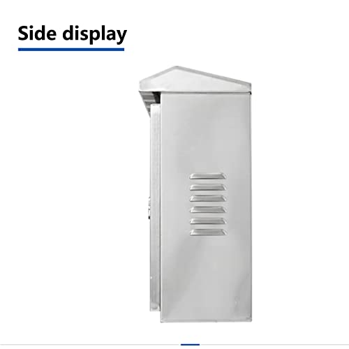 Gersik Outdoor Stainless Steel Electrical Box Enclosure, Ip65 Waterproof Junction Box, Weatherproof Nema Enclosure Box, Wall-Mounted Project Boxes For Electronics With Insulation Mounting Plate 11.8" X 9.8" X 5.5" #TOP7