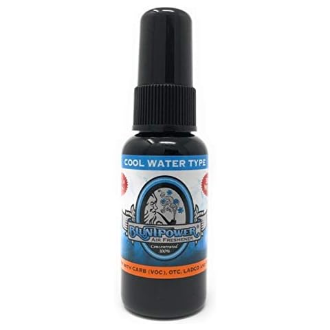 BluntPower 1 Ounce Bottle Oil Based Concentrated Air Freshener Oil for Burner, Cool Water Cover