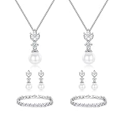 5#Silver-2 Sets-Necklaces/Bracelets/Earrings