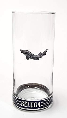 BELUGA VODKA WODKA LONGDRINK GLASSES SET OF 2 EXCLUSIVE BAR GLASSES