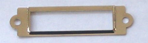 25 Label/card Holder Nickel Plated 5/8x2 1/2 W/screws