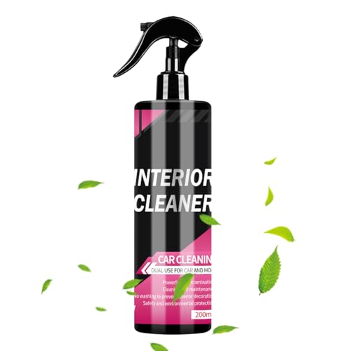 Limpiador para Interiores de Coche | Eliminación de Manchas en Asientos de | Limpiador Multiusos de Acción Rápida 200ml para Detallado de Coches Salpicadero Alfombra Sofá Motocicleta