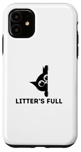 Litter's Full Funny Cat Lovers �N���X�}�X���p �X�}�z�P�[�X iPhone 11 �p